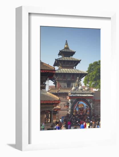 Durbar Square, UNESCO World Heritage Site, Kathmandu, Nepal, Asia-Ian Trower-Framed Photographic Print