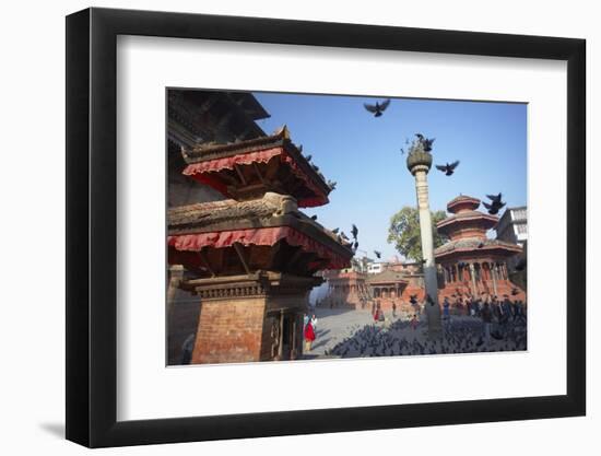 Durbar Square, UNESCO World Heritage Site, Kathmandu, Nepal, Asia-Ian Trower-Framed Photographic Print