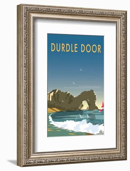 Durdle Door - Dave Thompson Contemporary Travel Print-Dave Thompson-Framed Giclee Print