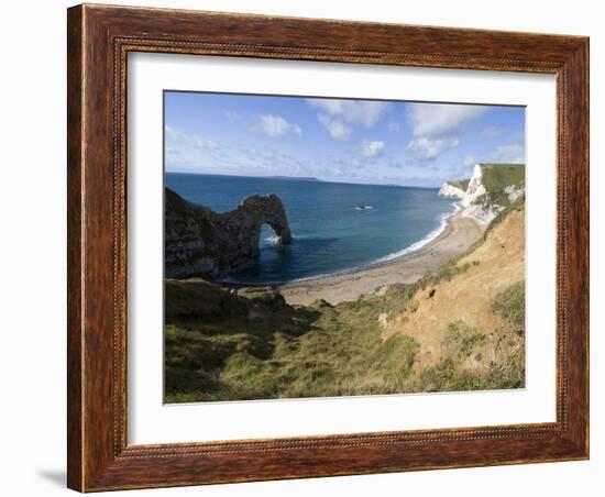 Durdle Door, Jurassic Coast, UNESCO World Heritage Site, Dorset, England, United Kingdom, Europe-Ethel Davies-Framed Photographic Print