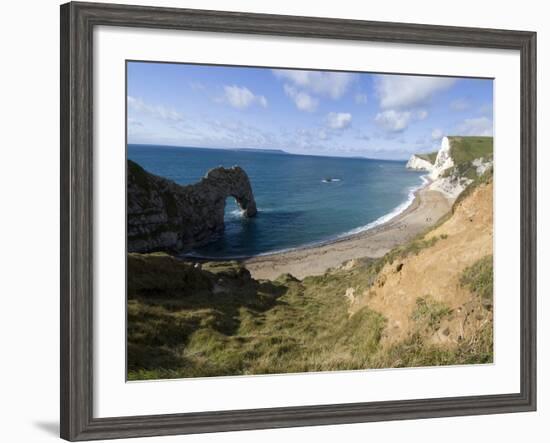 Durdle Door, Jurassic Coast, UNESCO World Heritage Site, Dorset, England, United Kingdom, Europe-Ethel Davies-Framed Photographic Print