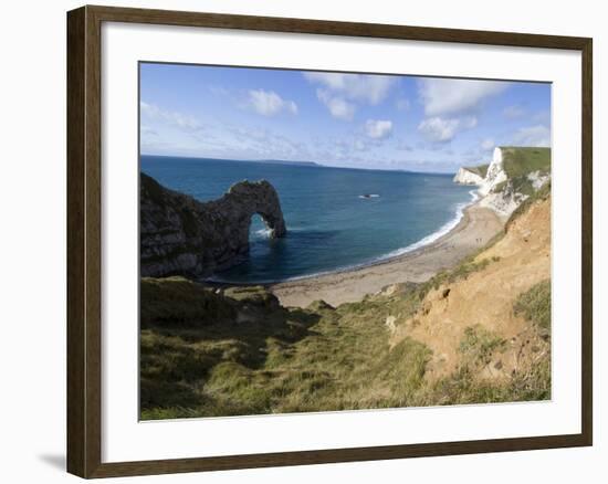 Durdle Door, Jurassic Coast, UNESCO World Heritage Site, Dorset, England, United Kingdom, Europe-Ethel Davies-Framed Photographic Print