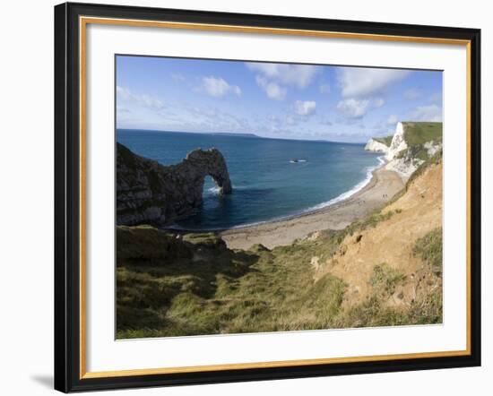 Durdle Door, Jurassic Coast, UNESCO World Heritage Site, Dorset, England, United Kingdom, Europe-Ethel Davies-Framed Photographic Print