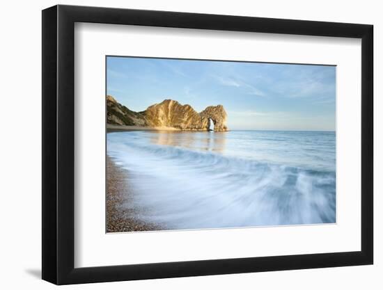 Durdle Door rock arch, near Lulworth, Dorset, England, UK-Ross Hoddinott-Framed Photographic Print