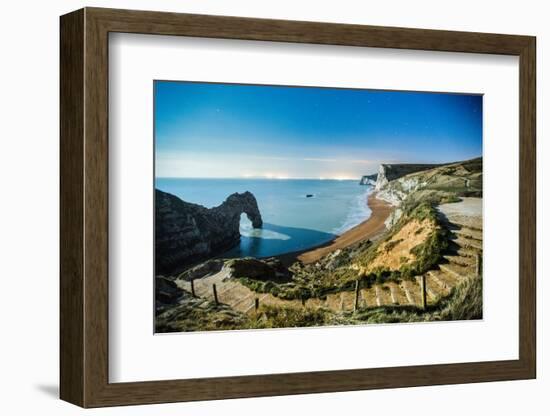 Durdle Door under the Stars, Jurassic Coast, Dorset, England, United Kingdom-John Alexander-Framed Photographic Print