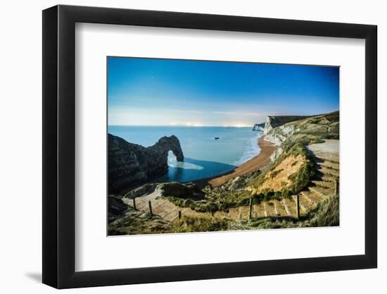 Durdle Door under the Stars, Jurassic Coast, Dorset, England, United Kingdom-John Alexander-Framed Photographic Print