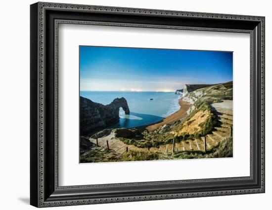 Durdle Door under the Stars, Jurassic Coast, Dorset, England, United Kingdom-John Alexander-Framed Photographic Print