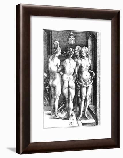 Durer: Four Witches, 1497-Albrecht Dürer-Framed Giclee Print