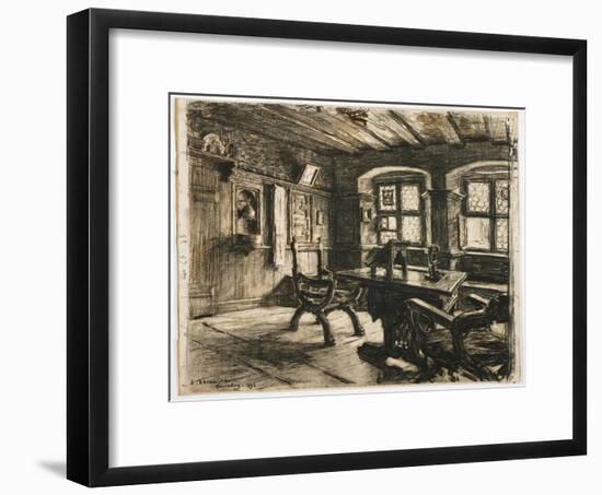 Durer's Room in Nuremberg, 1896-Leon Augustin Lhermitte-Framed Giclee Print