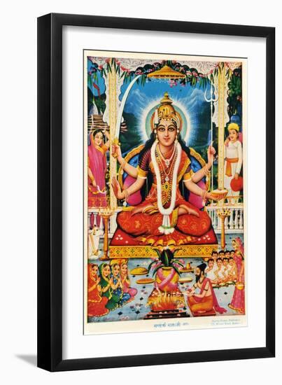 Durga, Vishnu-null-Framed Premium Giclee Print