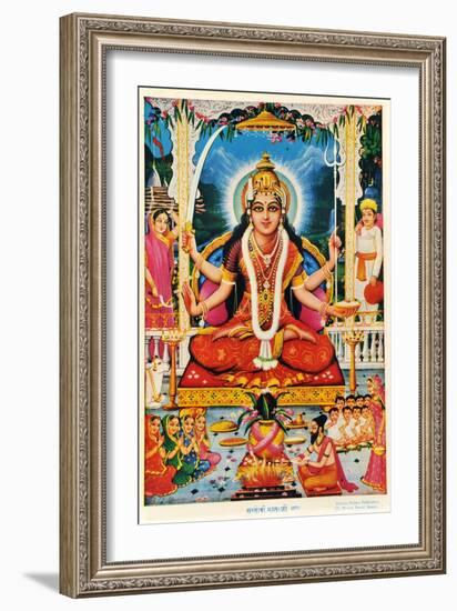Durga, Vishnu-null-Framed Giclee Print
