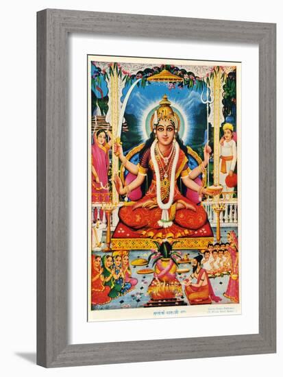 Durga, Vishnu-null-Framed Giclee Print