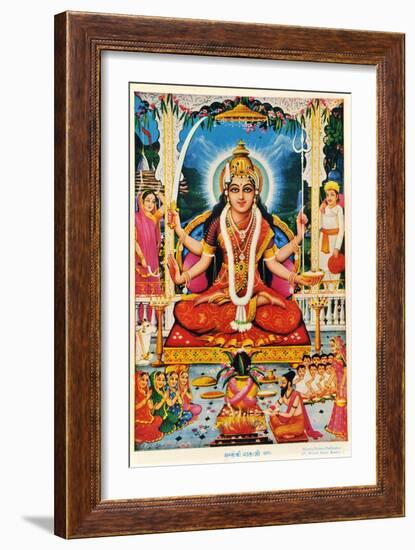 Durga, Vishnu-null-Framed Giclee Print