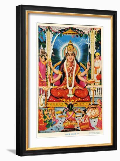 Durga, Vishnu-null-Framed Giclee Print