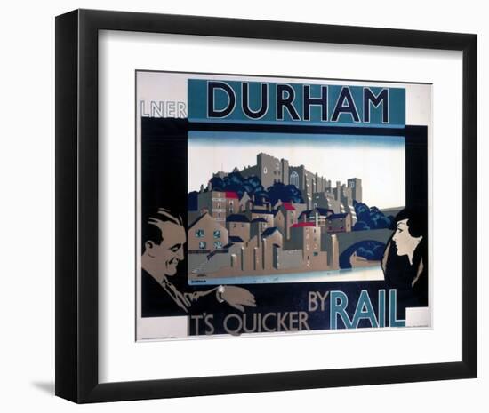 Durham, by Rail-null-Framed Art Print