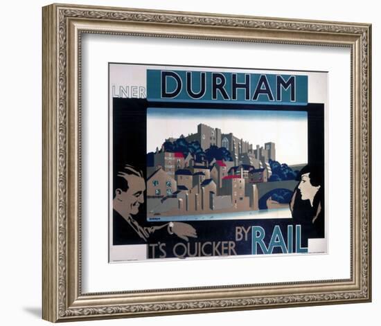 Durham, by Rail-null-Framed Art Print