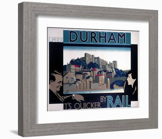 Durham, by Rail-null-Framed Art Print