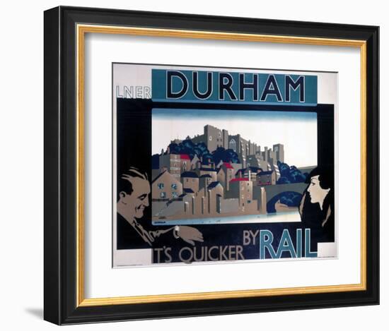 Durham, by Rail-null-Framed Art Print