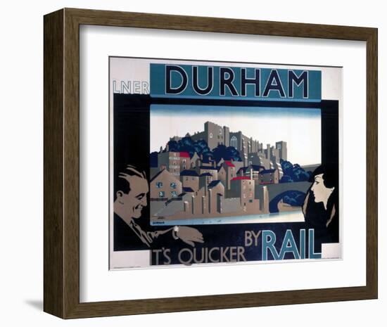 Durham, by Rail--Framed Art Print