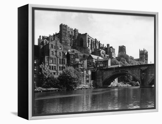 Durham Castle from Wear-null-Framed Premier Image Canvas