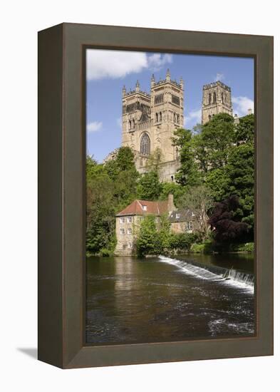 Durham Cathedral and Mill-Peter Thompson-Framed Premier Image Canvas