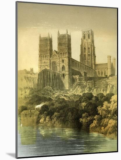 Durham Cathedral, County Durham, C1870-Hanhart-Mounted Giclee Print