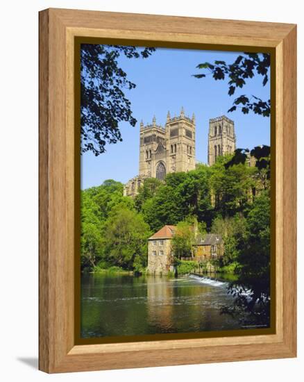 Durham Cathedral from River Wear, County Durham, England-Geoff Renner-Framed Premier Image Canvas