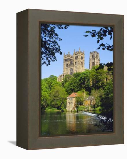 Durham Cathedral from River Wear, County Durham, England-Geoff Renner-Framed Premier Image Canvas