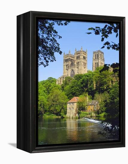 Durham Cathedral from River Wear, County Durham, England-Geoff Renner-Framed Premier Image Canvas