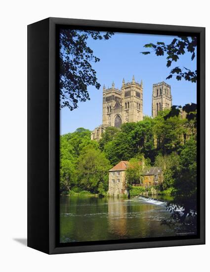 Durham Cathedral from River Wear, County Durham, England-Geoff Renner-Framed Premier Image Canvas