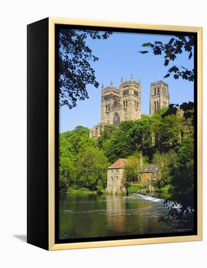 Durham Cathedral from River Wear, County Durham, England-Geoff Renner-Framed Premier Image Canvas