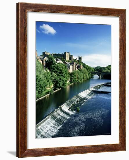 Durham Centre and River Wear, Durham, County Durham, England, United Kingdom-Neale Clarke-Framed Photographic Print