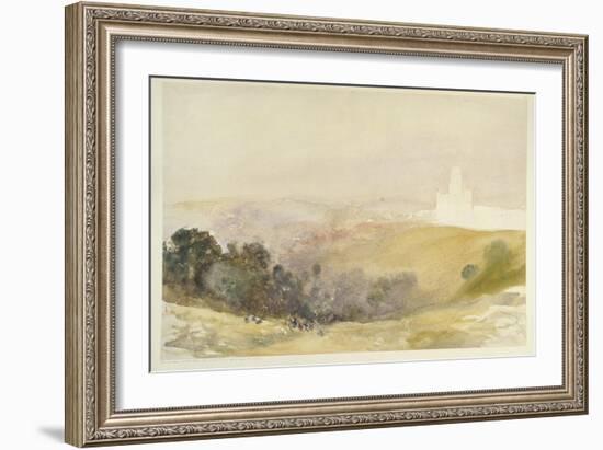 Durham from the Red Hills, 1880-86-Alfred William Hunt-Framed Giclee Print