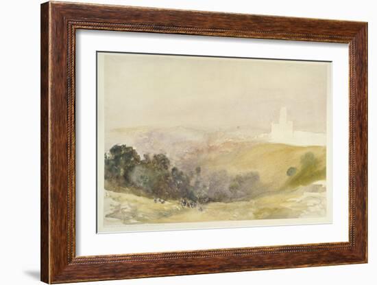 Durham from the Red Hills, 1880-86-Alfred William Hunt-Framed Giclee Print