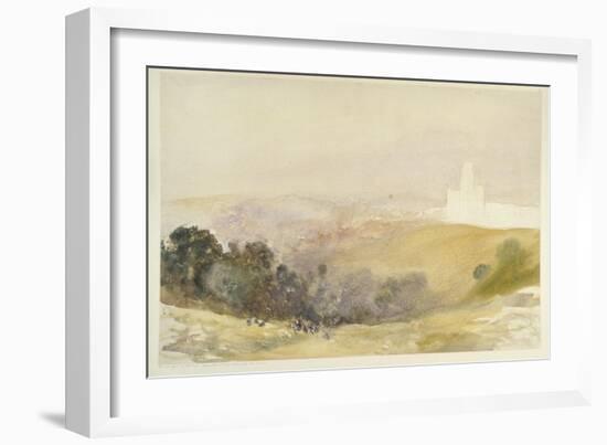 Durham from the Red Hills, 1880-86-Alfred William Hunt-Framed Giclee Print