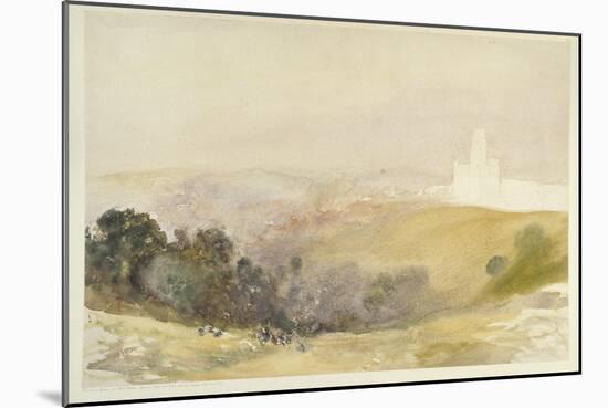 Durham from the Red Hills, 1880-86-Alfred William Hunt-Mounted Giclee Print