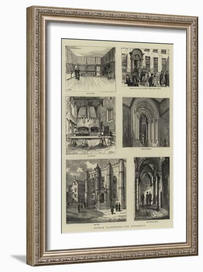 Durham Illustrated, the University-null-Framed Giclee Print