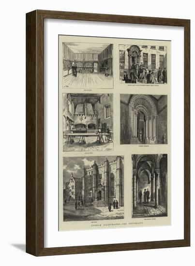 Durham Illustrated, the University-null-Framed Giclee Print