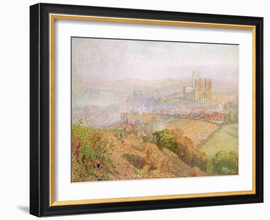 Durham, Misty with Colliery Smoke-Alfred William Hunt-Framed Giclee Print