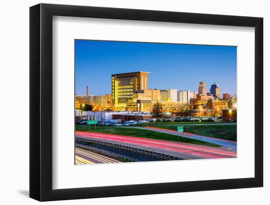 Durham, North Carolina, USA Downtown City Skyline.-SeanPavonePhoto-Framed Photographic Print