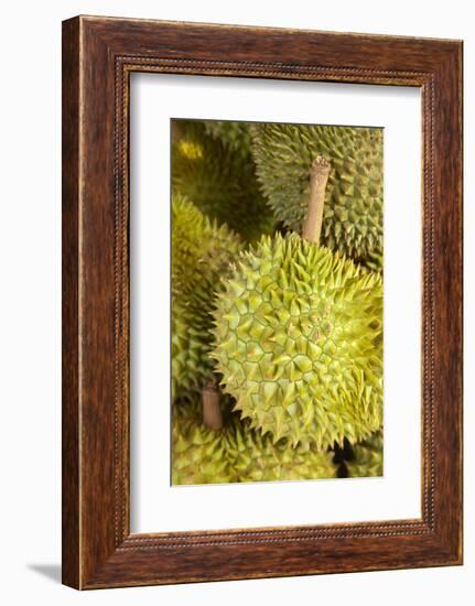 Durians, Can Duoc Market, Long An Province, Mekong Delta, Vietnam-David Wall-Framed Photographic Print