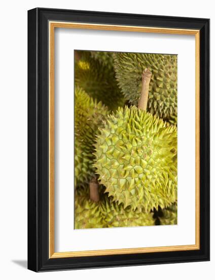 Durians, Can Duoc Market, Long An Province, Mekong Delta, Vietnam-David Wall-Framed Photographic Print