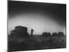 During an Outdoor Church Service an English Chaplain Plays Violin for British 8th Army-Bob Landry-Mounted Photographic Print