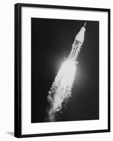 During the Blastoff of Saturn-Ib-null-Framed Photographic Print