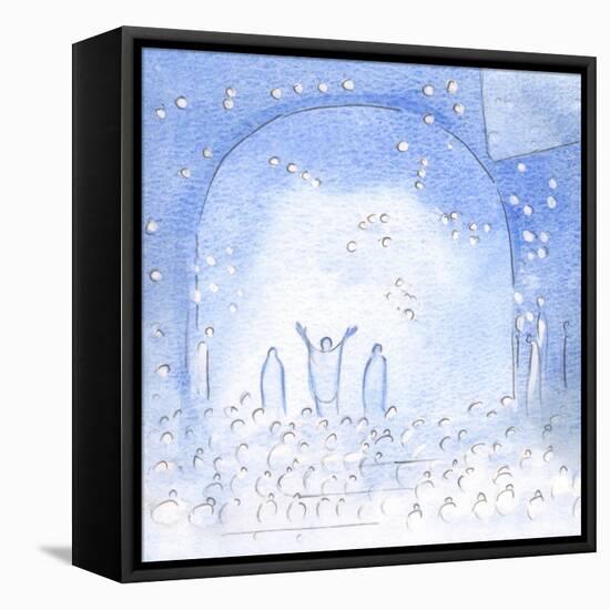 During the Holy Sacrifice, We Join the Tremendous Joy and Mutual Love of All the Saints, and of Our-Elizabeth Wang-Framed Premier Image Canvas
