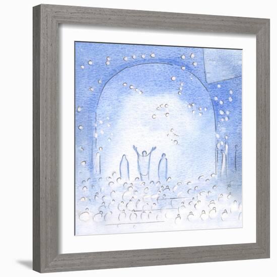 During the Holy Sacrifice, We Join the Tremendous Joy and Mutual Love of All the Saints, and of Our-Elizabeth Wang-Framed Giclee Print