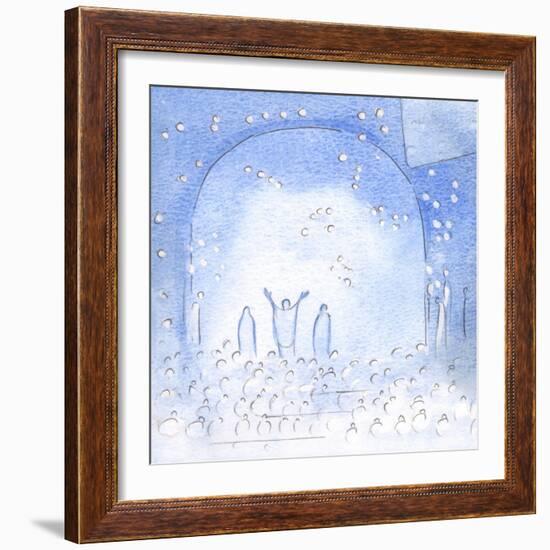 During the Holy Sacrifice, We Join the Tremendous Joy and Mutual Love of All the Saints, and of Our-Elizabeth Wang-Framed Giclee Print