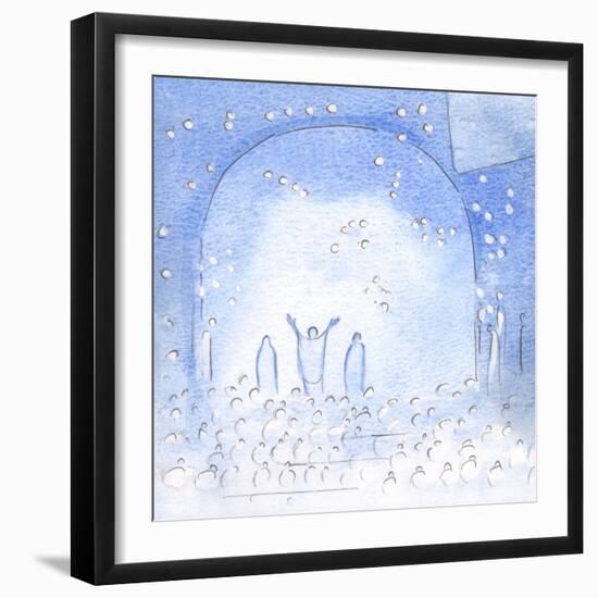 During the Holy Sacrifice, We Join the Tremendous Joy and Mutual Love of All the Saints, and of Our-Elizabeth Wang-Framed Giclee Print
