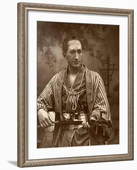Durward Lely, Scottish Opera Singer, in Gilbert and Sullivan's the Mikado, 1887-Ernest Barraud-Framed Photographic Print