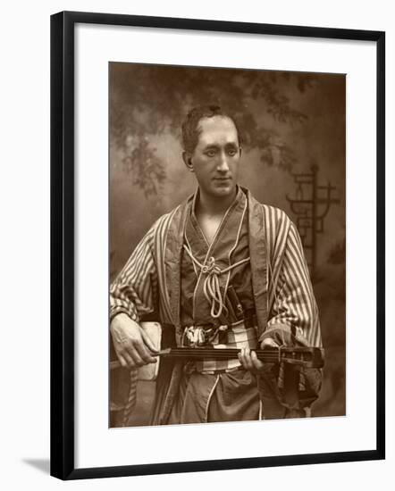 Durward Lely, Scottish Opera Singer, in Gilbert and Sullivan's the Mikado, 1887-Ernest Barraud-Framed Photographic Print